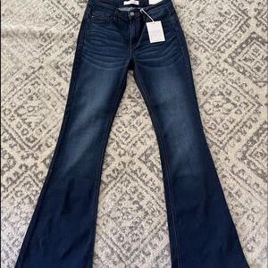 Kancan bell bottom jeans dark wash